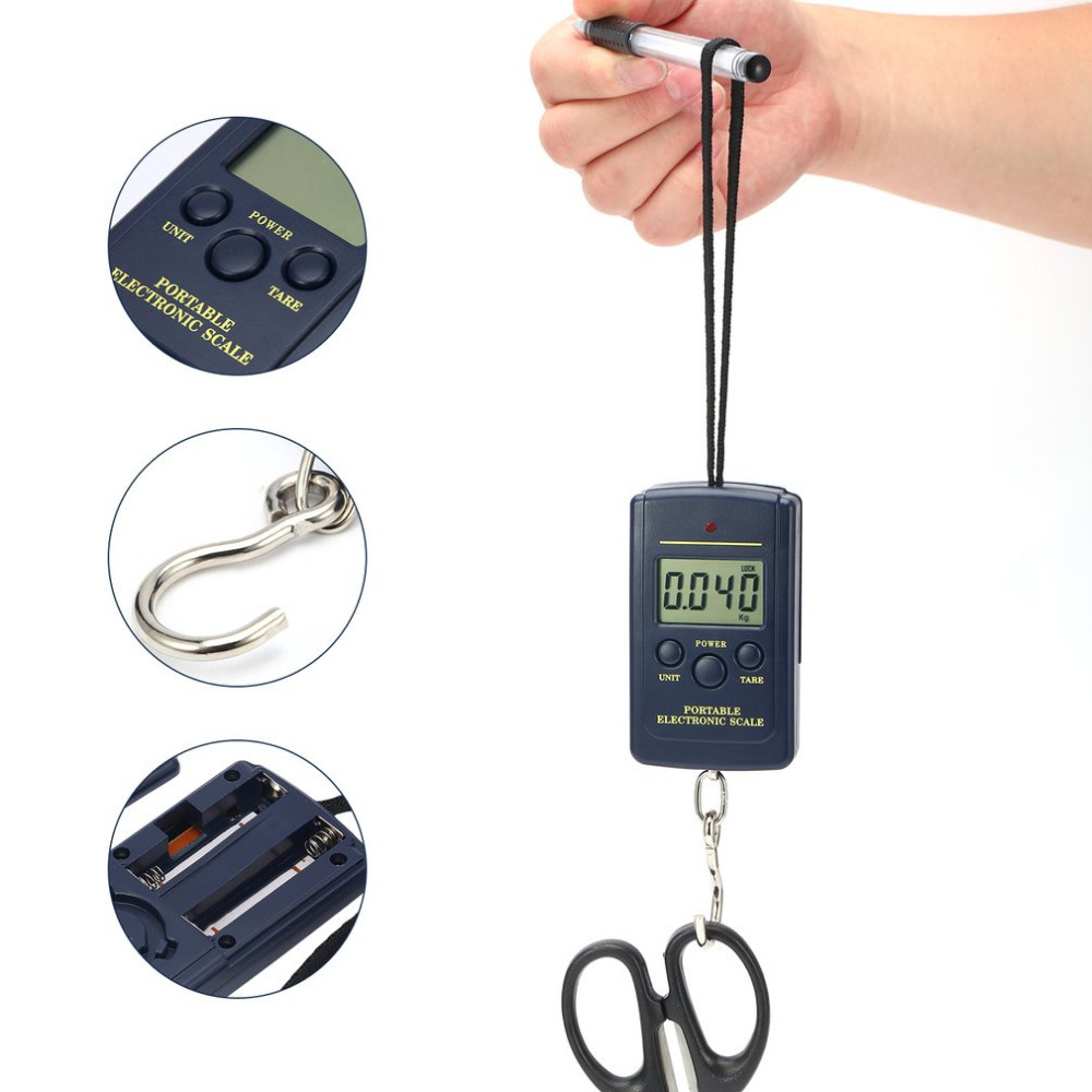 Travel Fishing Luggage Hanging Electronic Hook Scales Portable Weighing Tools