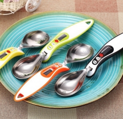 YHS-LB02 LCD Kitchen Digital Scale Measuring Spoon 0.1g 300g/1g 1000g Coffee Tea Stainless Steel Weighing Device Household Supplies