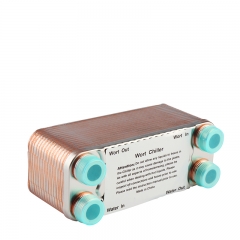 YHH-30 30 Plates Wort Chiller Stainless Plates Brewing Chiller With 3/4 NPT Hose Thread Heat Exchanger Wort Chiller