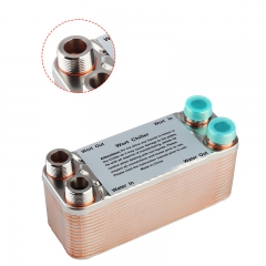 YHH-30 30 Plates Wort Chiller Stainless Plates Brewing Chiller With 3/4 NPT Hose Thread Heat Exchanger Wort Chiller