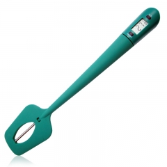 Digital lcd stainless steel probe instant read cream chocolate spatula thermometer