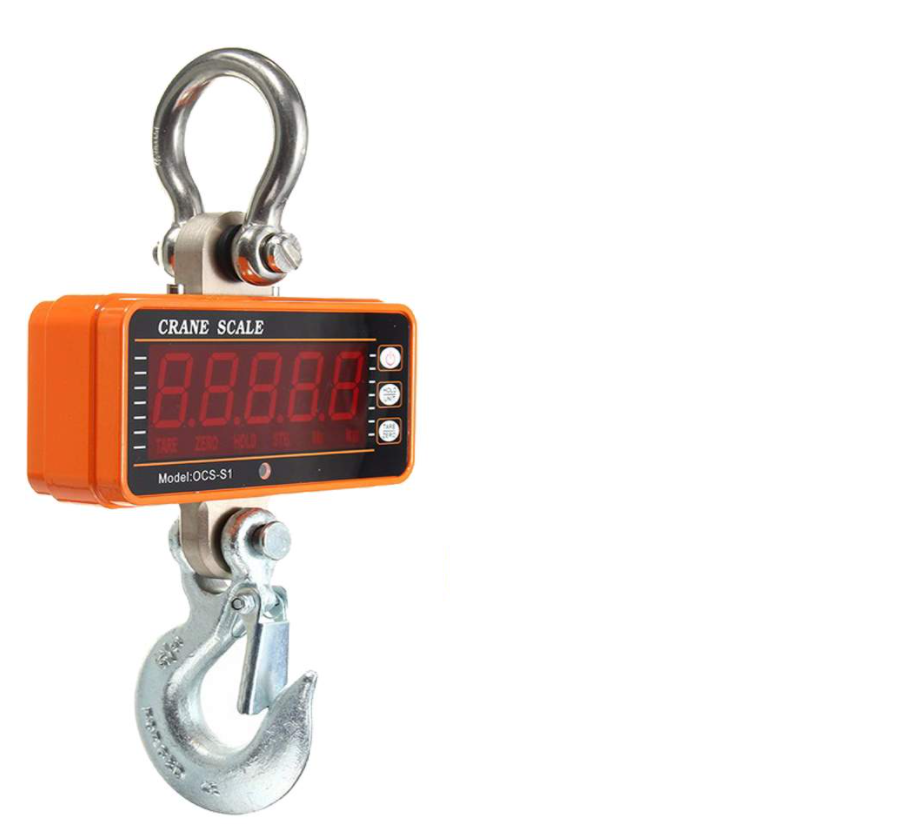 OCS S1 1000KG 2000LBS LCD Digital Electronic Hanging Scale Crane Scale High Accurate Heavy Duty Hanging Kitchen Scales Baggage Scales Scale