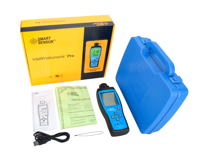 Amazon.com: AR8100 Monitor Rechargeable LCD O2 Gas Meter Thermometer(US  regulations) : Health & Household