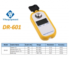 DR-601	Cleaner (℃ ) /Ethylene Glycol  (℃ ) /Propylene Glycol  (℃ ) /Battery(sg)