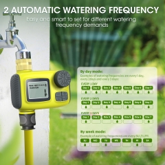 Sprinkler Timer Outdoor for Garden,2024 Release Water Timer for Garden Hose Brass Inlet Hose Timer, Irrigation Timer with Rain Delay/Manual for Garden/Lawn/Yard Watering System