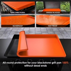 YH-BKM Reusable 36 Inch Silicone Griddle Mat Upgraded Full Edge Protective BBQ Mat Silicone Griddle Cover for Blackstone Cover
