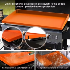 YH-BKM Reusable 36 Inch Silicone Griddle Mat Upgraded Full Edge Protective BBQ Mat Silicone Griddle Cover for Blackstone Cover