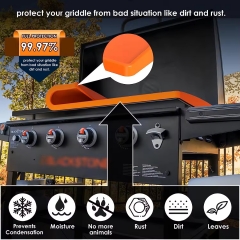 YH-BKM Reusable 36 Inch Silicone Griddle Mat Upgraded Full Edge Protective BBQ Mat Silicone Griddle Cover for Blackstone Cover