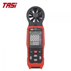 TASI TA642B Digital Anemometer VA Color Screen Display 9999 Range USB Connection Wind Meter Measures Air Temperature Flow