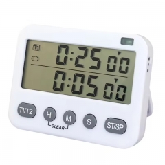 YH2101 Hot Selling Modern Large Display Two Sets Shaker Timers Digital Timer with Dual Sets of Timer Shake Alarm and Light