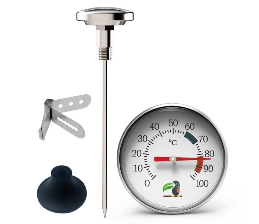 B3AK3151 Stainless Steel Dial Instant Read Temperature Instrument Home ...