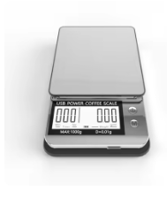 HT2023A-1kg 1000g/0.01g New Style Digital Kitchen Scale Multifunction Food Scale with Tare Function Coffee Timer Battery Powered Maximum