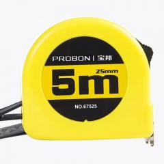 BB002 Factory Wholesale Custom LOGO 3m 5m 7.5m 10m Yellow Steel Tape Measure 5m Steel Measuring Tape