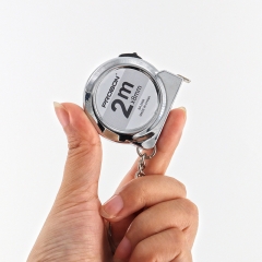 PRO-2M Hot Sale Mini Steel Measuring Tape Keychain 2m Portable Small Snail Gift ABS Material with Metric Measurement System