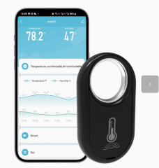 HS09 RSH Tuya BLE Smart Hygrometer Thermometer Hanging Design Temperature Sensor Detector Room Humidity Monitor