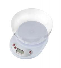 KE2 5kg/1g Digital Kitchen Scale with High Precision Sensor for Measuring Ideal for Diets in Pounds,Ounces and Grams