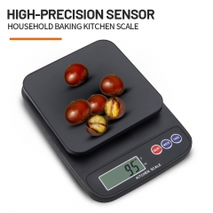 ZD-220 5kg/1g Portable Digital Electronic Kitchen Food Scale Plastic Weight Measuring Tool with Battery Power Source