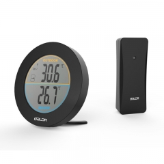 B127T WIFI Round Shape Indoor Outdoor Thermometer with Remote Sensor Electronic Temperature Monitor