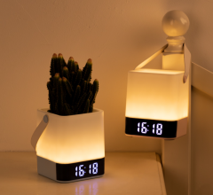 HX-9029 Kids LED Night Light Alarm Clock USB Charging Touch Controll