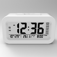 HX-9037A China factory supply LCD charging talking alarm clock