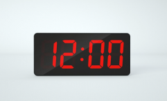 HX-9011 New Digital LED Alarm Clock Three Group Alarm Voice Wake Up