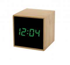 HX-0613Z Bamboo Square LED Clock Fashion Digital LED Clock