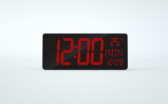 HX-9010 Large LED Alarm Table Clock LED Wall Clock Voice Wake Up