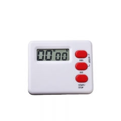 SR2018 Mini Pocket Tiny Lcd Perfect Digital Timer for Tea Coffee Kitchen with 24 Hour 24-hours Two Digit White Clip on Clip-on
