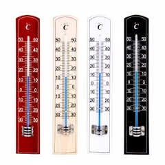 ZLM-006 Liquid Instant Read Indoor Outdoor Garden Thermometer in Wood