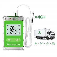 Fresh Tracker Data Logger for Waterproof Wireless Temperature Sensor GSM 4G Real-Time Temp & Rh and Location Data