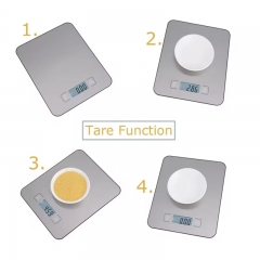 GL-K108S 15kg/1g Stainless Steel Digital Food Scale Kitchen Scale Clock ...