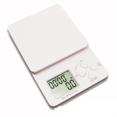 KT-02-White 3kg/1g Electronic Portable Weighing Scale Kitchen Measuring Home Coffee Weight Food Digital Kitchen Scale