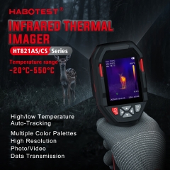 HT821CS -20°C~550°C With 10 LANGUAGES TO CHOOSEFROM High-Resolution Handheld Precision Infrared Thermal Imager Power Failure Floor Heating Leak Detector