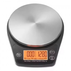 NS-CF2 2-1000g/0.1g 3kg/1g Electronic Coffee Scale Accurate to 0.1g with Custom LCD Display Metal Construction for Weighing