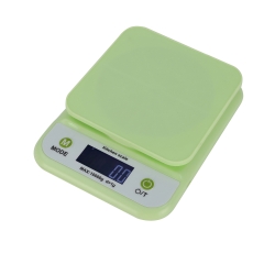 YX-0927-03 10kg Capacity 1g Precision Stainless Steel LCD Screen Electronic Battery Operated Kitchen Food Weighing Scale