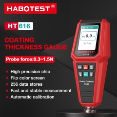 HT616 High Precision Coating Thickness Gauge Car Paint Detector and Film Meter with