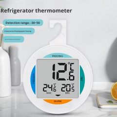 8724A Digital Refrigerator Thermometer Hygrometer Max/Min Display High Precision Indoor Household Temperature Humidity Meter