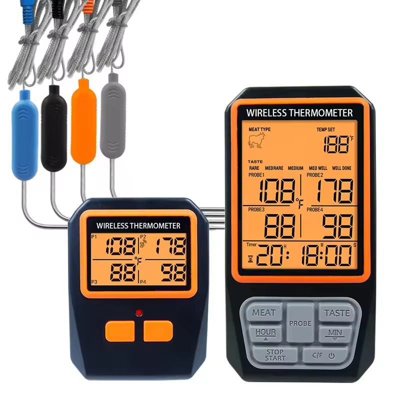 CH-216 Digital Kitchen Timer Temperature Alarm Wireless Meat Food ...
