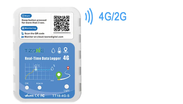 TT18-4G-S 4G Real Time Temperature Humidity Data Logger GPS GSM Tracker ...
