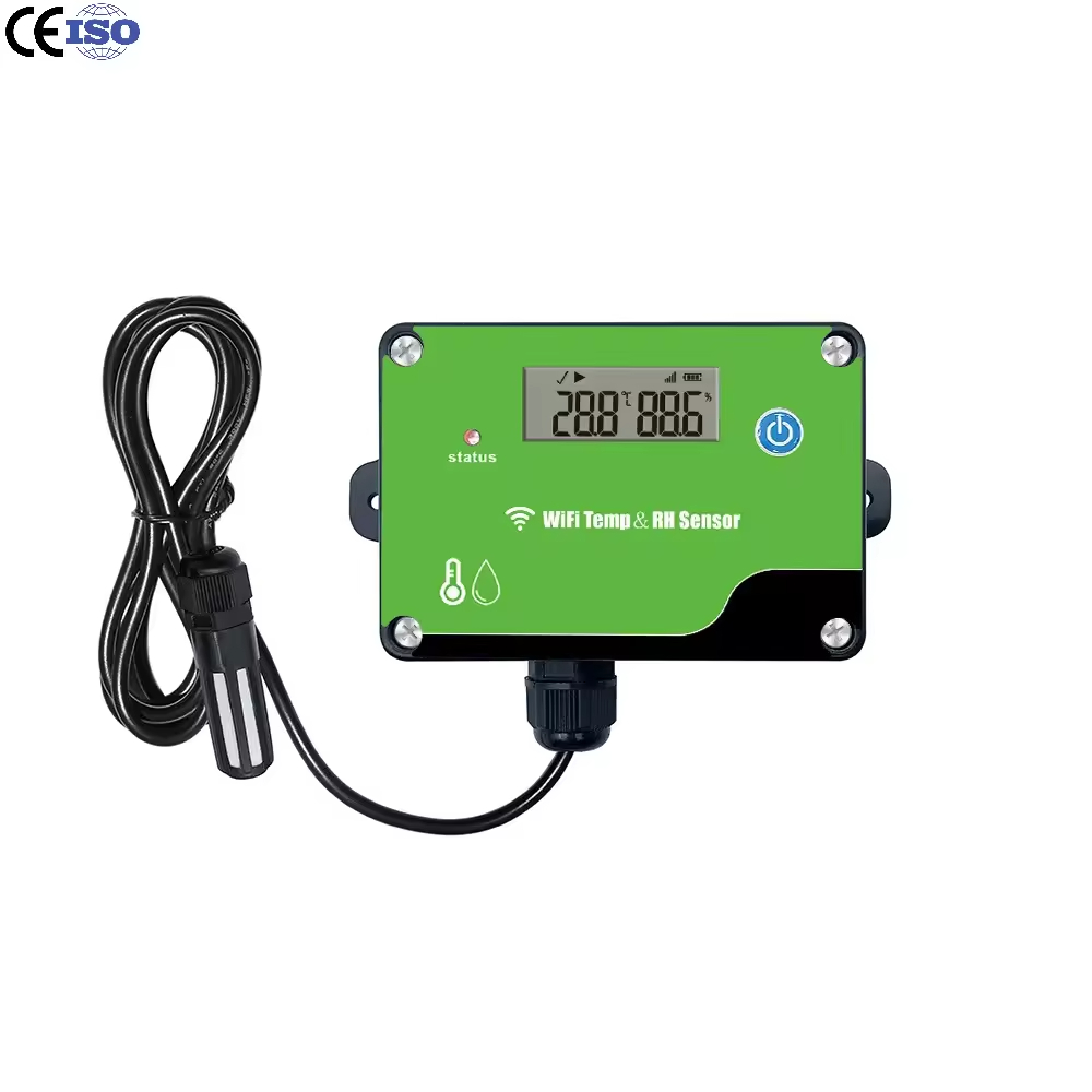 Temp-WF502B Wireless Wall Mounted LCD Display Temperature Sensor Wifi ...