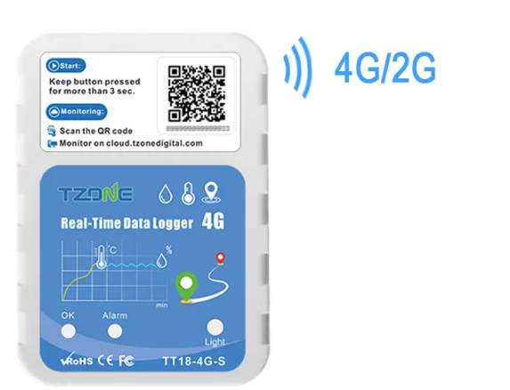 TT18-4G-S 4G Real Time Temperature Humidity Data Logger GPS GSM Tracker ...