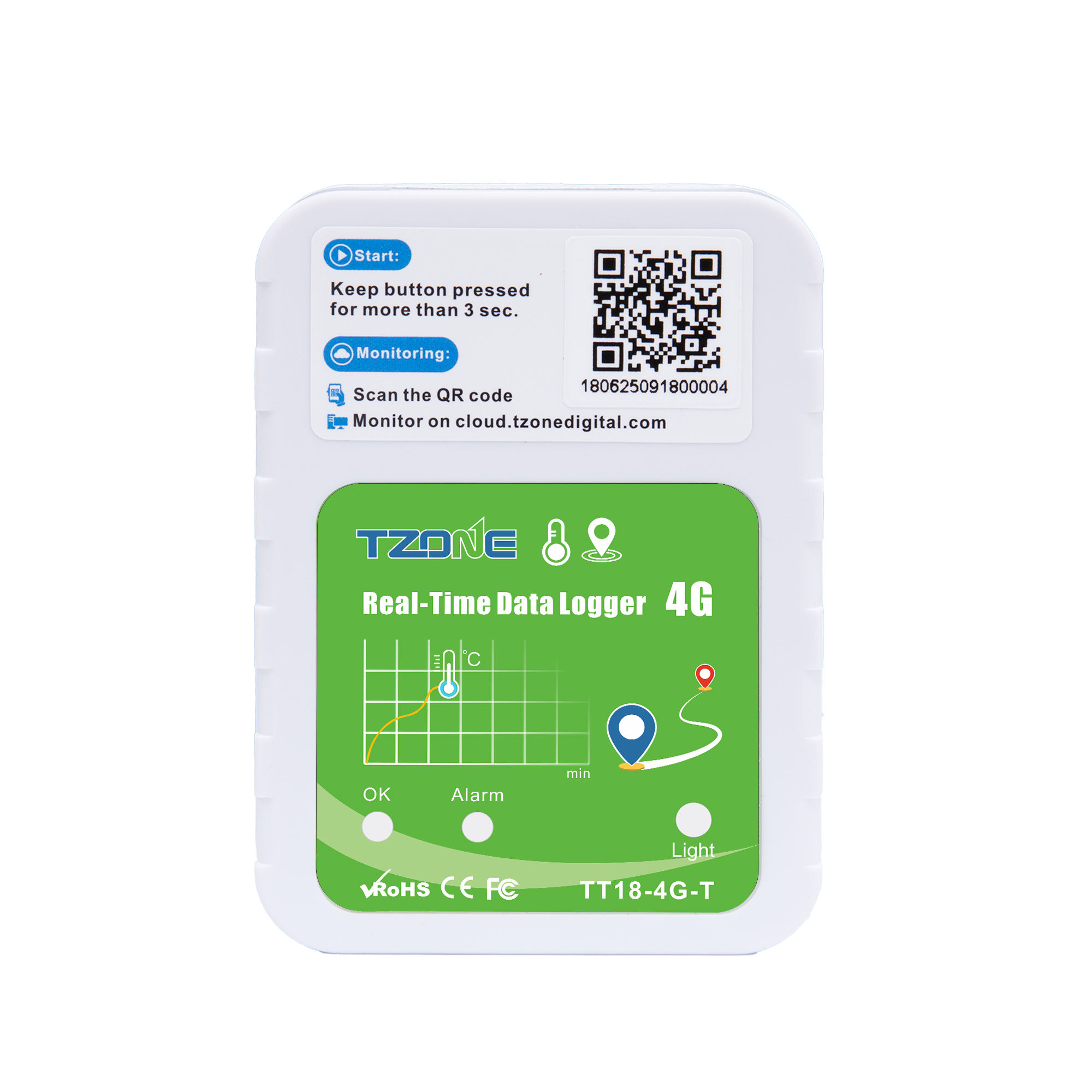 TT18-4G-T New 4G Real Time Temperature Data Logger IOT GPS Tracker ...