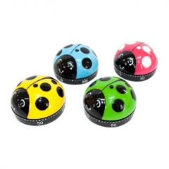 MT307 Ladybug Timer 60 Minute Countdown Rotary Kitchen Timer Manual Animal Timer for Cooking
