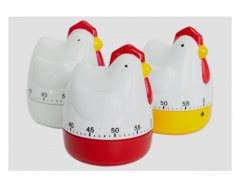 MT301 Customized Cartoon Chick Eco-Friendly Plastic Mechanical Kitchen Timer with Customizable Color & Logo for Cooking