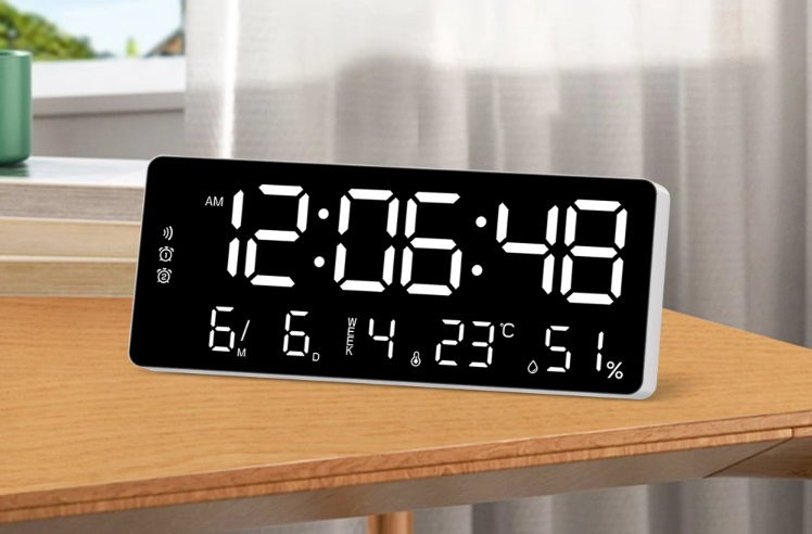 HX-2031 Multifunction LED Desk Alarm Clock Display Temperature Week ...