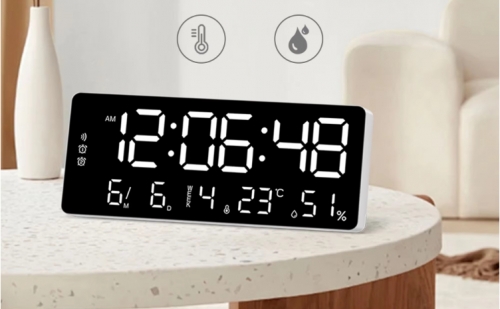 HX-2031 Multifunction LED Desk Alarm Clock Display Temperature Week ...