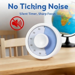 HX-GS18 Stationery Visual Timer for Kitchen Studying Cooking Meetings Task Management Fitness Muscle Training Cute Stylish Desktop Use