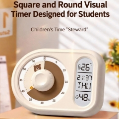 HX-GS21 New Wholesale Stationery Virtue Modern Multi-Function Plastic Digital Visual Timer Alarm Clock Desk Clock