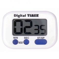 SH-141 Mini Vertical Plastic LCD Display Kitchen Baking Barbecue Digital Countdown Reminder Timer Rectangle Design 90-Minute Max