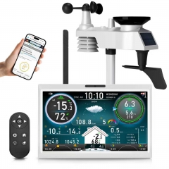 FT1006 10.1-inch high-definition intelligent remote control TFT display screen WiFi weather station solar outdoor sensor